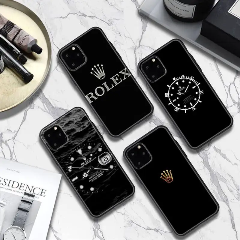 

Famous Rolexs Watch Soft Phone Case For iPhone 13 Pro Max 12 Mini 11 SE 2020 6 6S 7 8 Plus XS X XR Soft Cases Silicone Cover