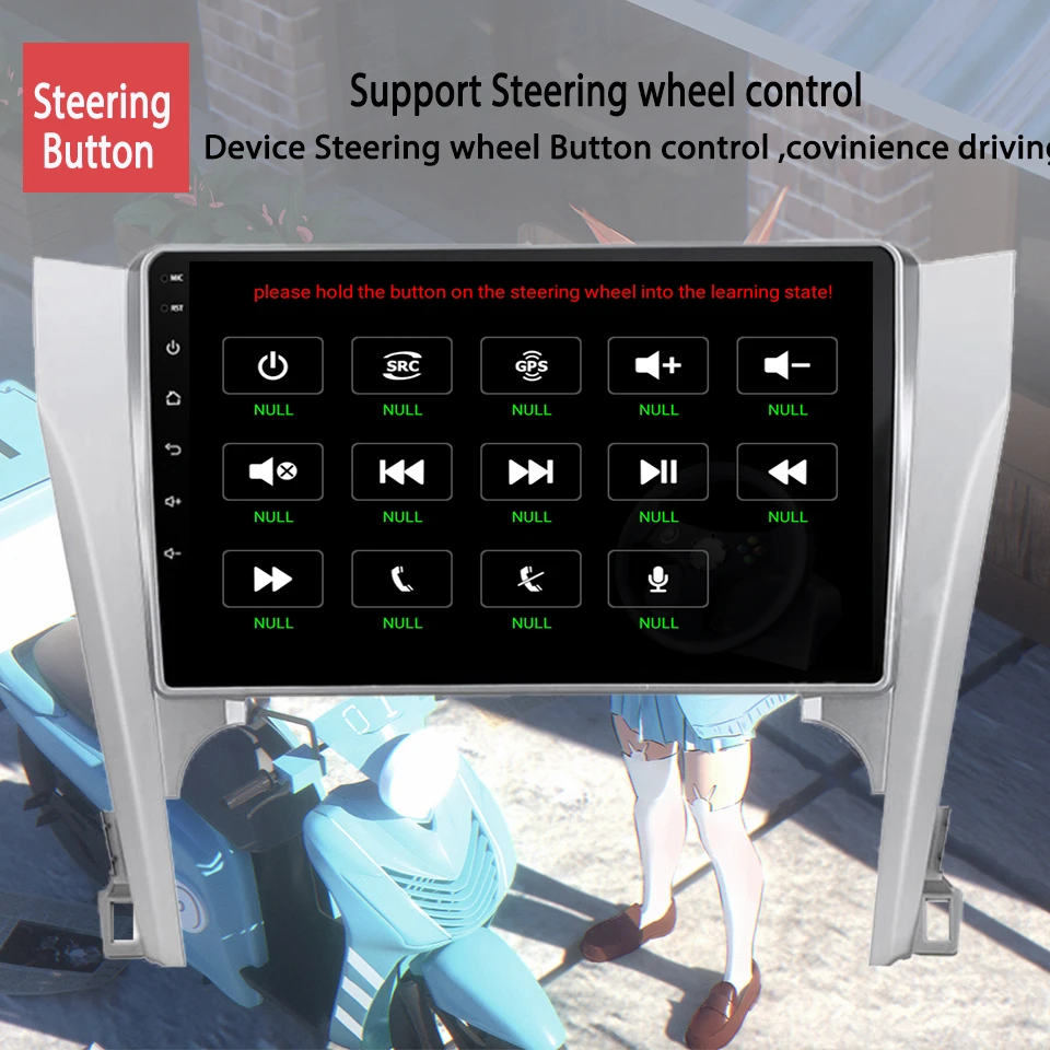 Octa Core 1280*720 Android 10 автомобильный DVD GPS Радио HU для Toyota Camry V50 2012 2014 с 4G Lte Wi-Fi Mirror-Link SWC