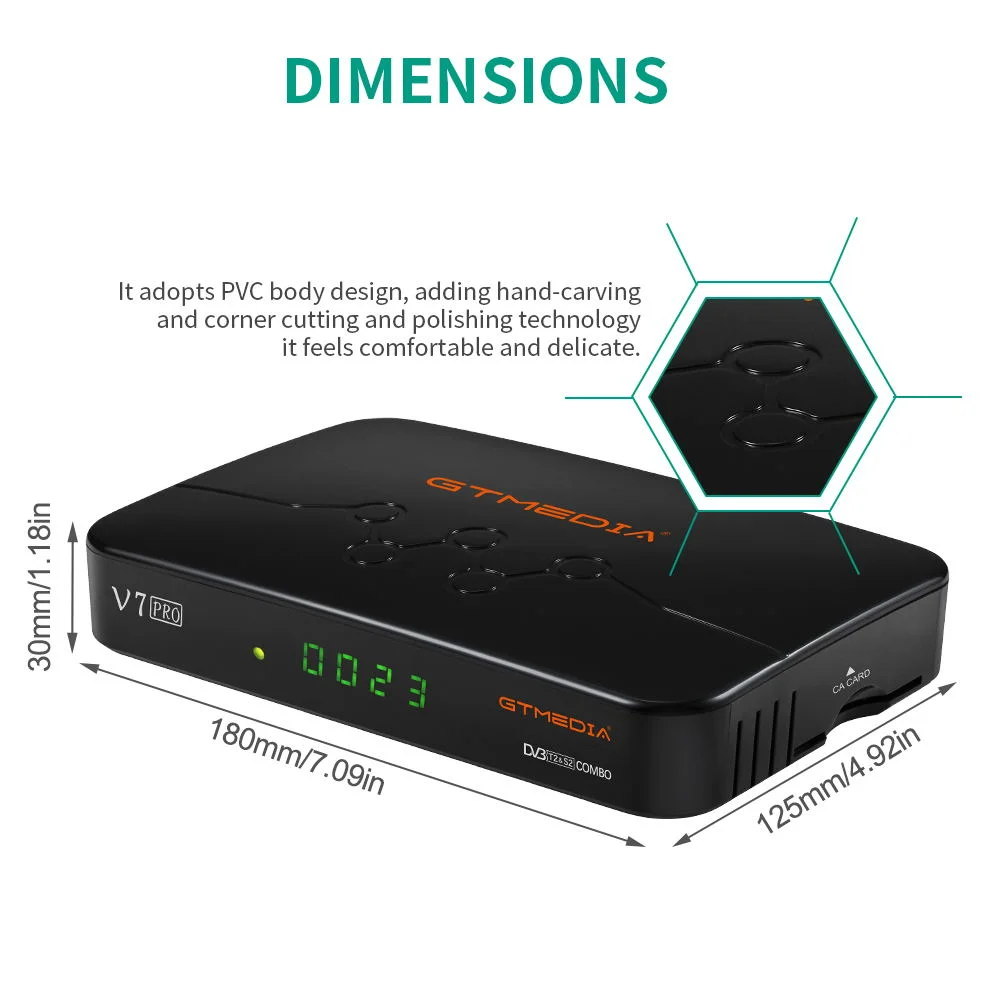GTMEDIA V7 Pro TV Box Satellite Receiver Combo DVB-S/S2/S2X+T/T2 Decoder Support CA Card Europe T2MI PK Freesat Plus | Электроника
