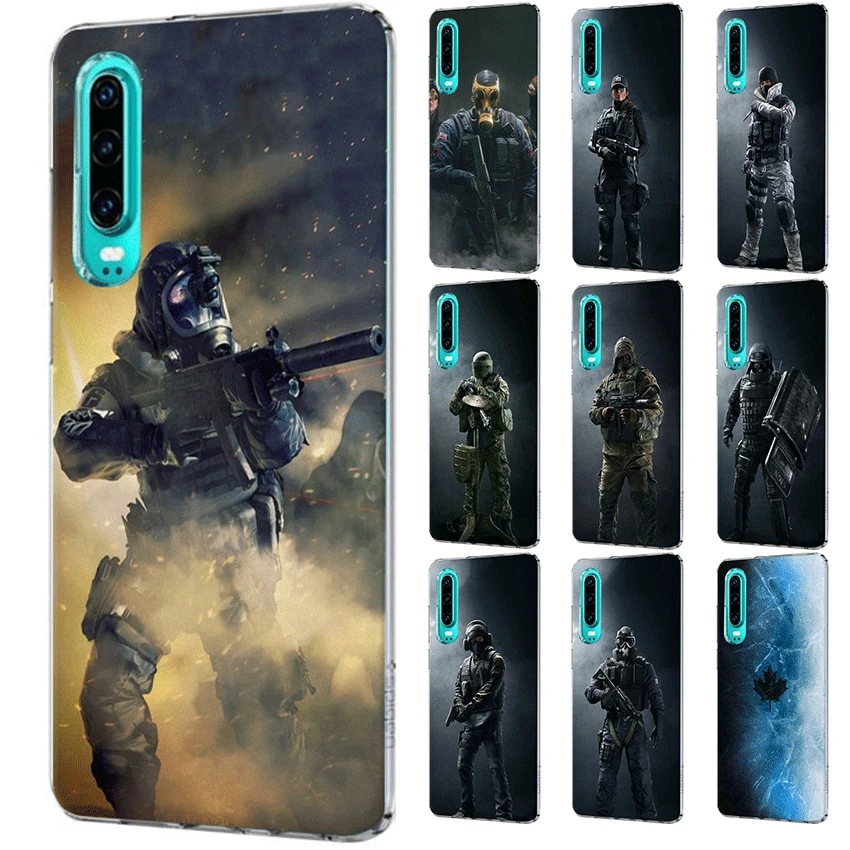 Mobile Phone Case For P Smart Z Plus P30 P20 P10 P9 P8 Lite Pro Hard Cover Rainbow Six Siege Operation Black Ice Shell | Мобильные