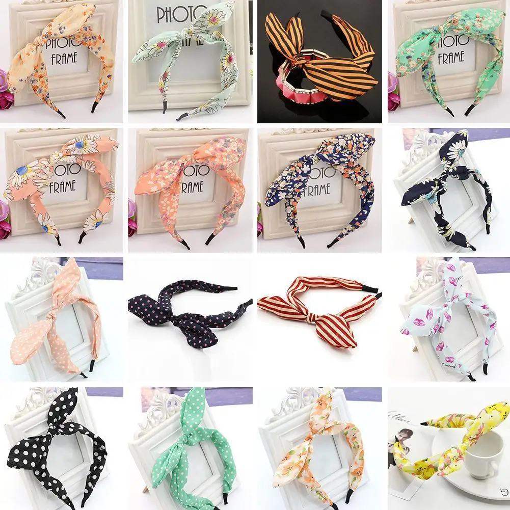 Рубашка с цветочным узором 1 шт. заячьи кроличьи уши повязка Ткань бантом