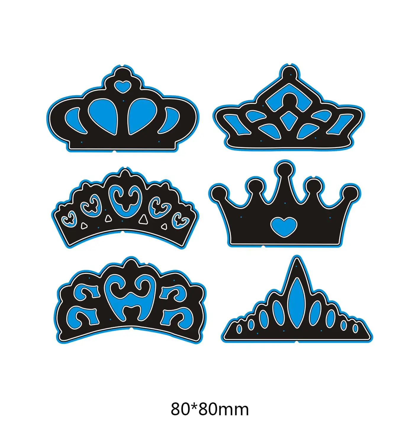 

Metal Cutting Dies steel Crafts Stencil For DIY Scrapbooking Album stamp Paper/photo Cards Embossing Die 80*80mm Crown tiara