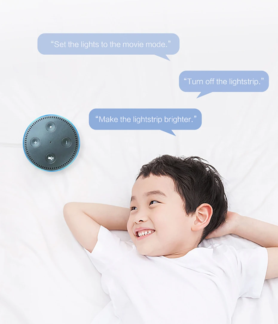 Yee светильник RGB светодиодный 2 м светильник с умным управлением для Mi Home APP WiFi работает с Alexa Google Home Assistant 16 миллионов красочных