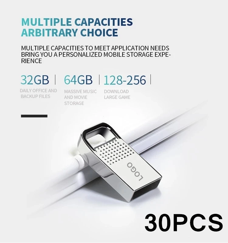 Лидер продаж с фабрики индивидуальный логотип высокое качество 30 шт. USB 2 0