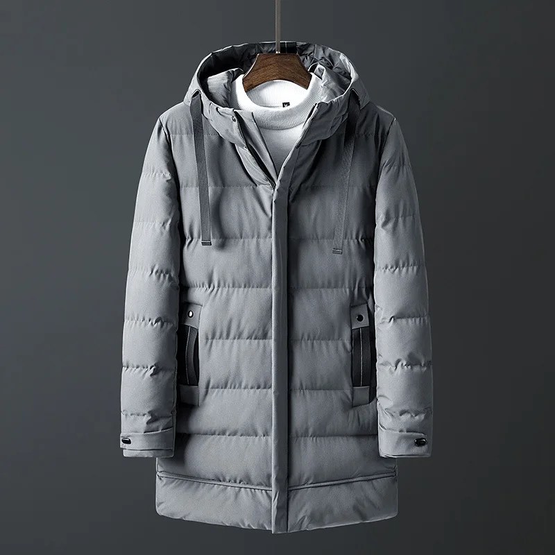 Winter Men's Jackets, Cotton Jackets, Men's Down Jackets, Mid-length Trendy Thick Padded Jackets, New Warm Cotton Jackets For