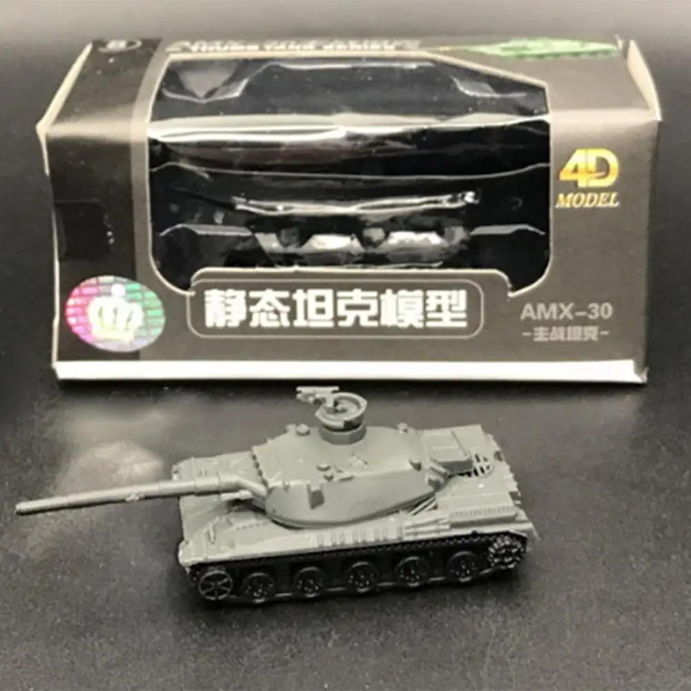 

Random 1Pcs 4D Tank Model Building Kits Military Vehicles Toys Decoration High-density Material Panther Tiger Sturmtiger Assault