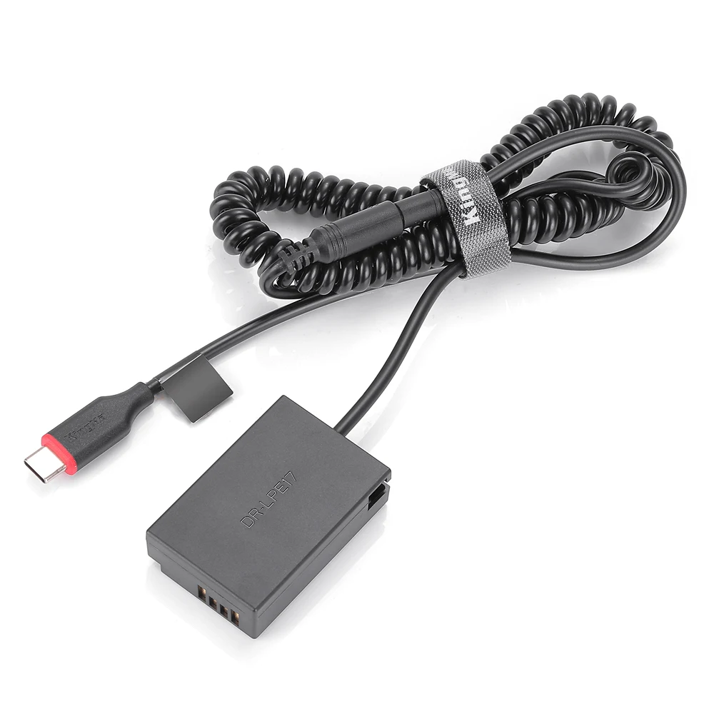 Адаптер питания KingMa USB Type C для фотоаппарата Canon EOS M3 M5 M6 760D 750D 800D 850D 77D 200D |