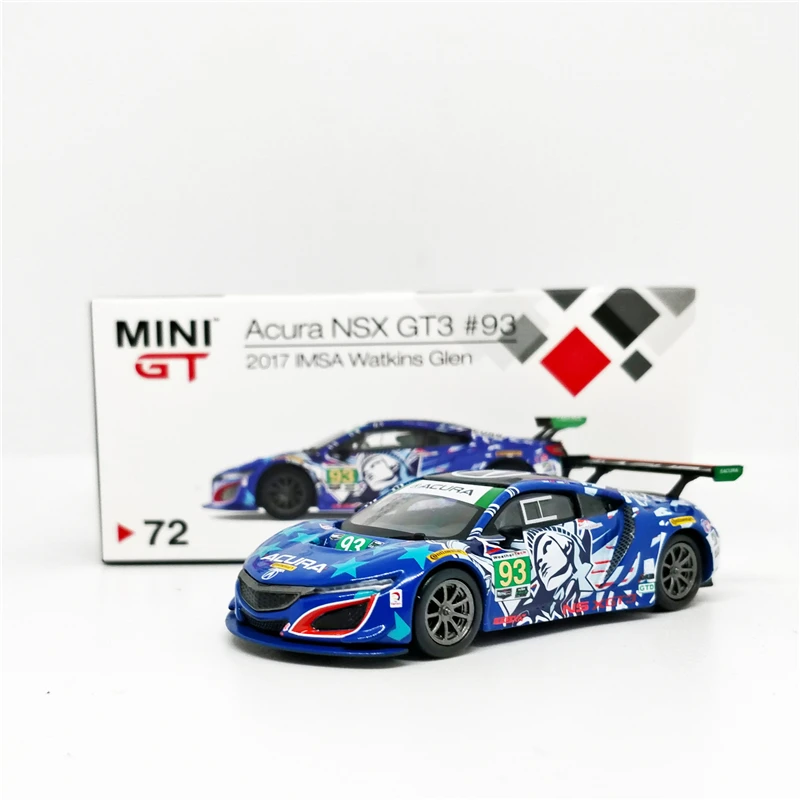 1:64 MINI GT Acura NSX GT3 #93 IMSA Watkins Glen 2017 LHD литая модель автомобиля|Наземный транспорт| |