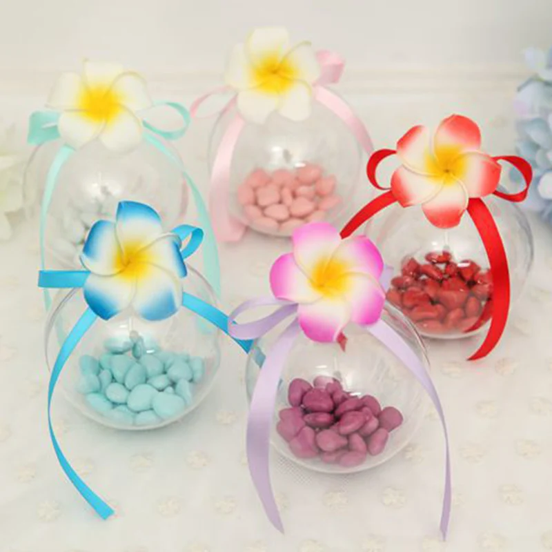 10 шт прозрачные пластиковые рождественские мячики елочные шары Заполняемые