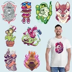 Термочувствительные нашивки с изображением осьминога, наклейки на ткань, термоклейкие нашивки из ПВХ, термоклейкие наклейки для глажки