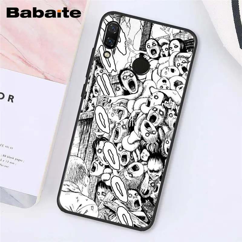 Babaite Джунджи Ito футболки ужас чехол для телефона для Xiaomi Redmi8 4X 6A S2 Go Redmi 5 5Plus Note4 5 7 Note8Pro