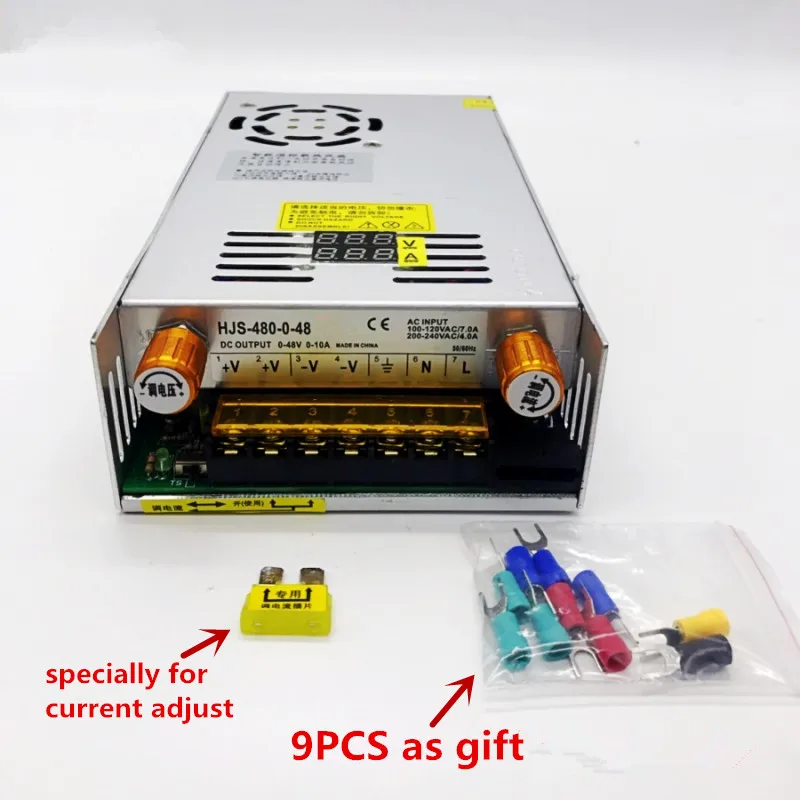 480 Вт Цифровой импульсный источник Питание 5V12v 24v 36v 48v 60v 160V Регулируемый AC-DC конвертер 80v 120v 220V светодиодный Питание