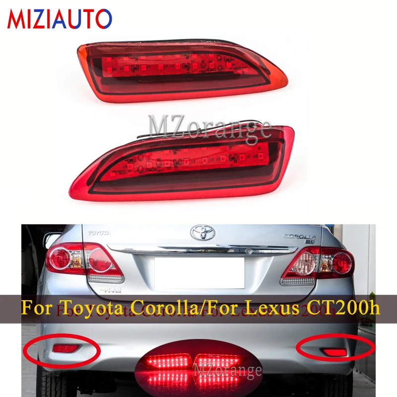 1 пара светодиодных отражателей для заднего бамперсветильник Toyota Corolla/Lexus CT200h