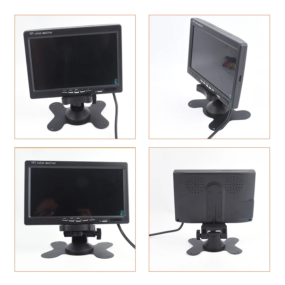 7 дюймовый широкоэкранный автомобильный монитор PAL/NTSC DC12V TFT LCD для камеры заднего