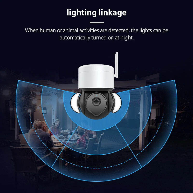 CPVAN наружная PTZ 3MP WIFI IP камера двухсторонняя аудио AI Беспроводная IP65 CCTV