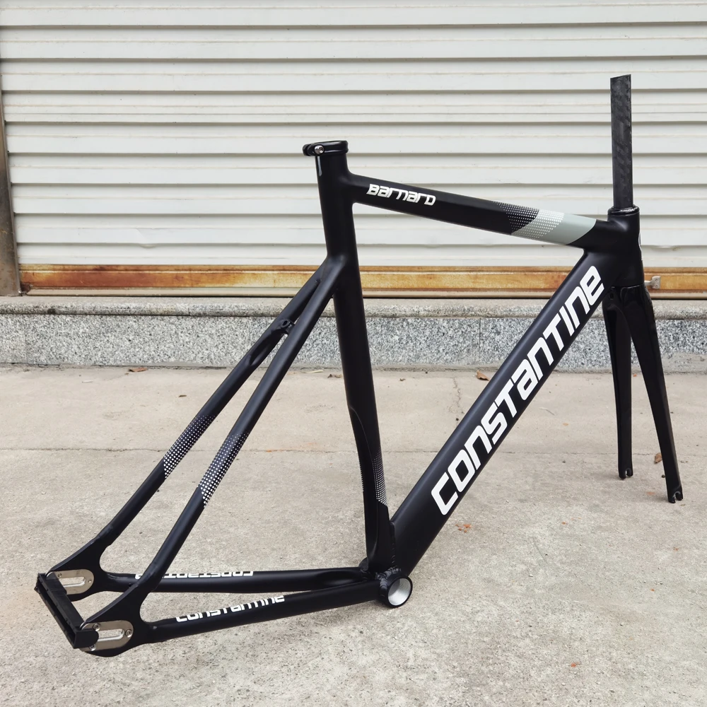 Constantine 700c Aluminum Fixed Gear Bike Frameset With Carbon Fork Include Headset Seatposts