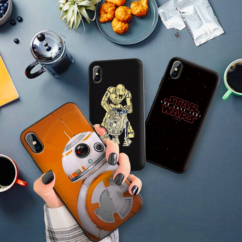 Для Xiaomi mi 6X X 2S 3 F1 9 CC9E CC9 8 SE A2 LITE A3 PRO 9T силиконовый чехол Capa Звездные войны r2d2 Крышка