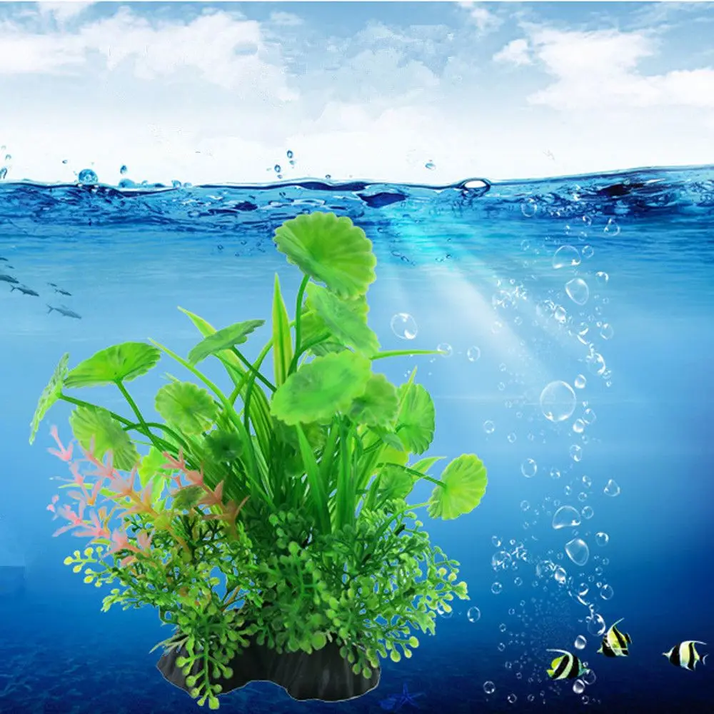 

1pcs Plastic Simulation Artificial Aquatic Plants Water Grass Aquarium Decoration Brightly Colored Fish Tank Landscape Ornament