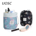 UOSC Женская круглая косметичка на шнурке, дорожная сумка-Органайзер для макияжа, сумка для хранения набор туалетных и косметических принадлежностей