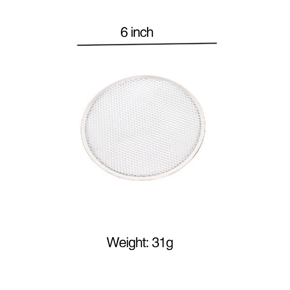 

6-10 Inch Aluminum Mesh Grill Pizza Screen Round Baking Tray Net Kitchen Tools Ovens Kit Pizza Grill Kitchen Restaurant Tools
