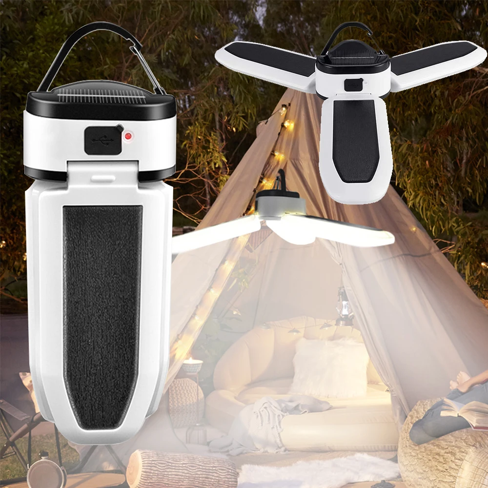 

Camping Light Portable Lantern Rechargeable Lamp Camp Flashlight Flash Folded 60 Led Outdoor Lighting USB OR Solar