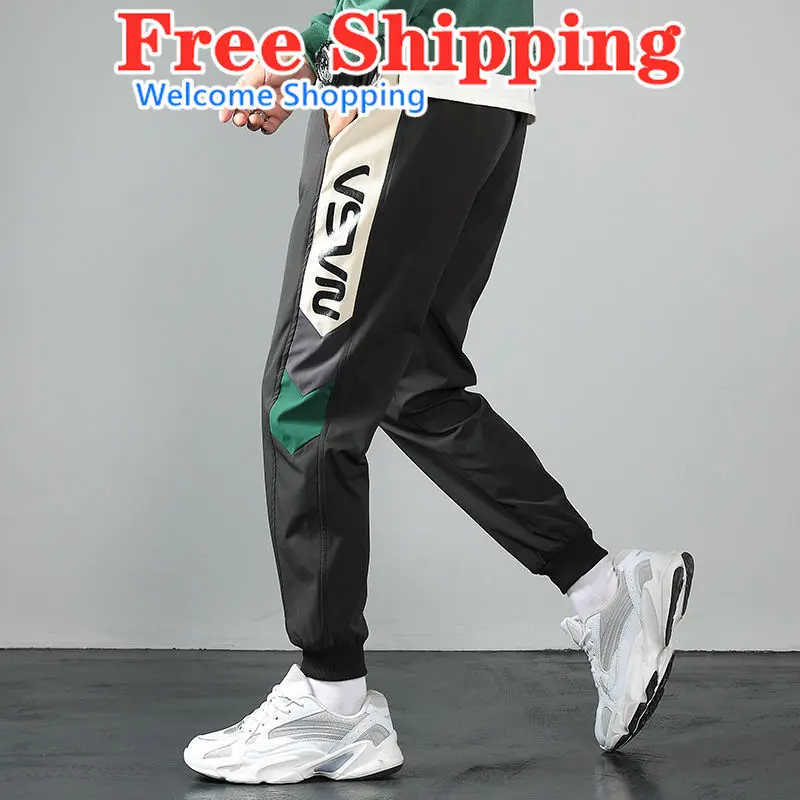 

Pants men's casual pants trend spring summer 2021new pants men's casual pants youth sweatpants Korean version Harem Pants
