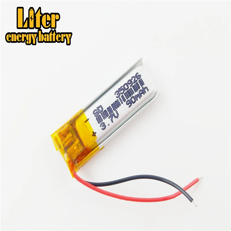 Портативный 3 7 V 90mAh Li Po литиевая батарея 350926 перезаряжаемые батареи для MP3 MP4 Bluetooth
