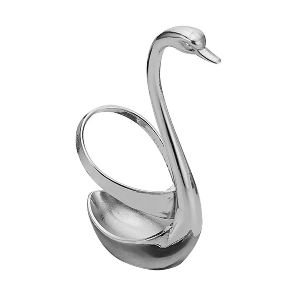 

1PC Zinc Alloy Swan Holder Fork SpoonTableware Set Stand Holder Dinnerware Sets Holder Wedding Party Decoration