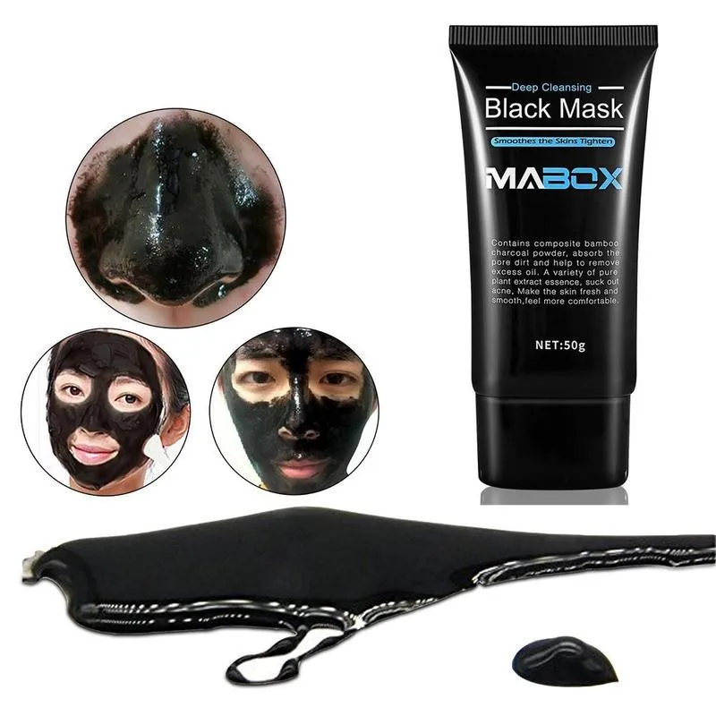 Грязи Мертвого моря и черных точек маски для удаления пористая полоска из черной