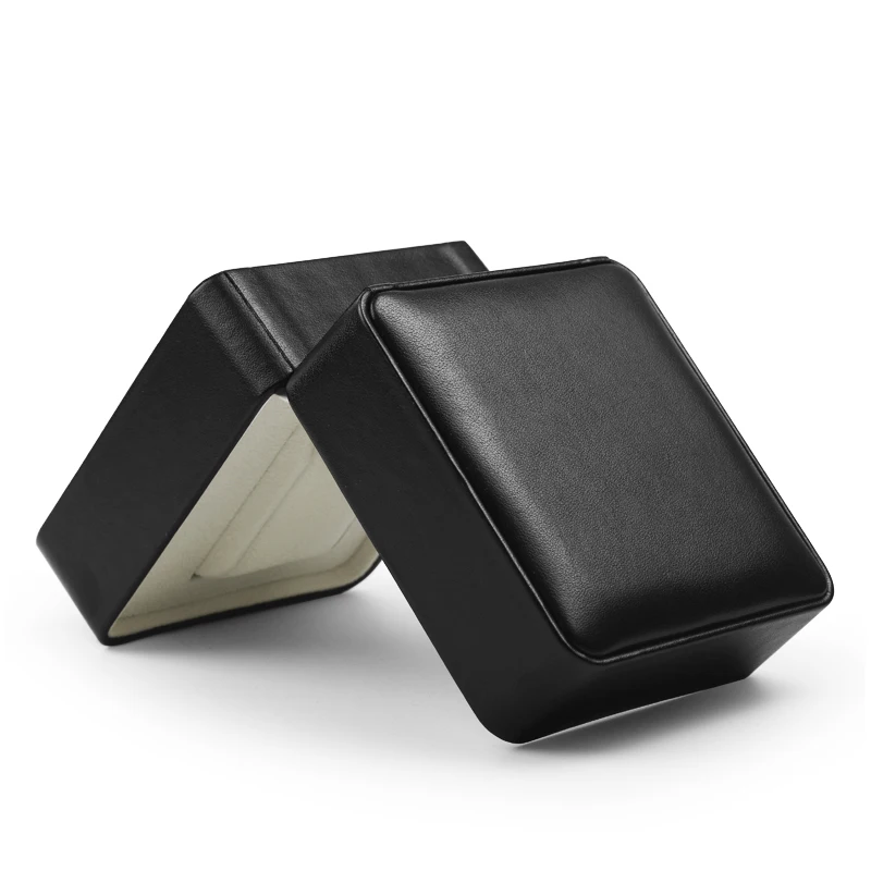 

Oirlv Fanshion High Quality Flannelatte Watch Box Black PU Leather Watch Organizer Storagecase for Man and Woman