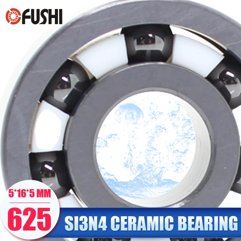 

625 Full Ceramic Bearing ( 1 PC ) 5*16*5 mm Si3N4 Material 625CE All Silicon Nitride Ceramic Ball Bearings
