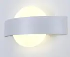 6 Вт светодиодсветодиодный Настенные светильники AC85-265V Современные Простые светильники для спальни Внутреннее освещение для столовой коридора алюминиевый материал