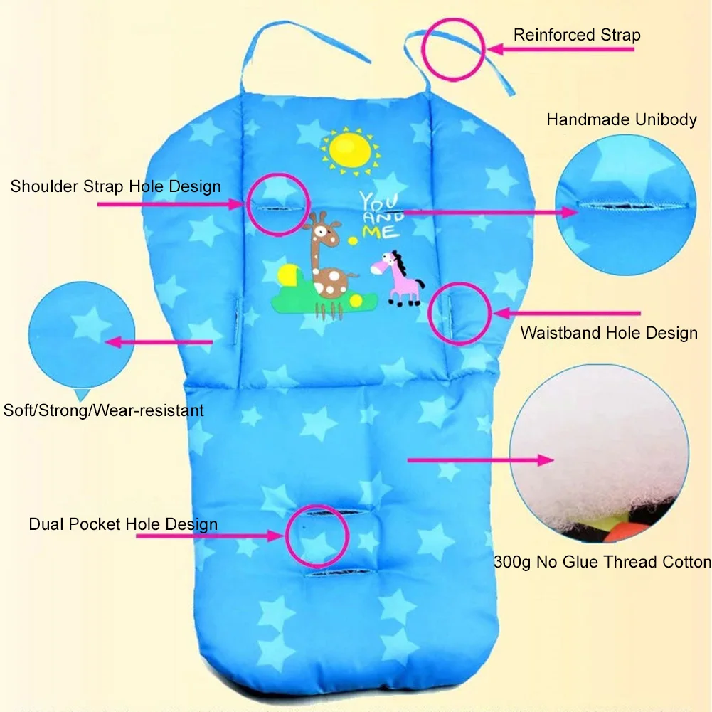 Подушечка Для сиденья детской коляски коляска высокий стул для автомобиля