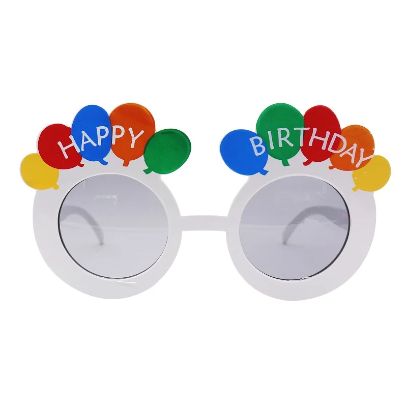 happy birthday 1 шт. Гавайские Вечерние Розовые Очки Фламинго Новинка на день рождения Фламинго солнцезащитные очки девичник вечерние принадлежности - Цвет: happy birthday
