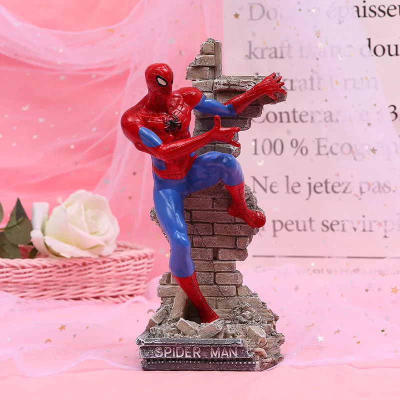 Горячие игрушки Marvel Мстители супер герой Человек паук Фигурки ПВХ человек паук фигурка Коллекционная модель игрушки 25 см