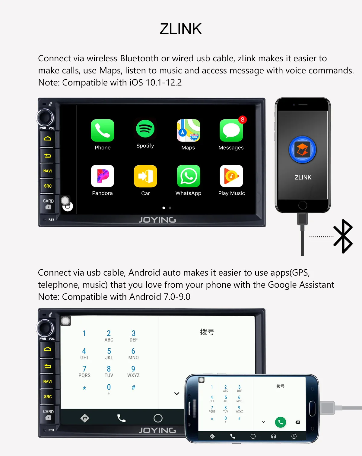 Двойной 2Din " Восьмиядерный 4 Гб+ 64 Гб головное устройство Android 8,1 Универсальное автомобильное радио стерео музыкальный плеер Встроенный 4G модуль DSP Carplay