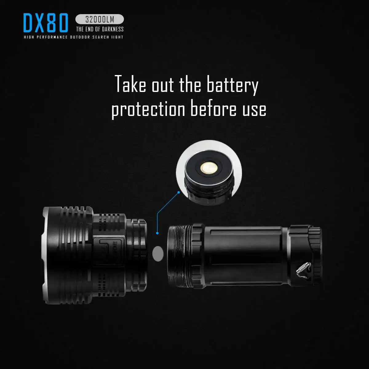 IMALENT DX80 8x XHP70.2 32000LM супер-яркий светодиодный фонарь для поиска, 806 м, фонарь для кемпинга, фонарь, охотничий прожектор