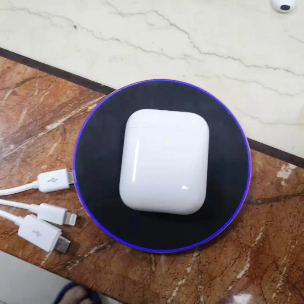 Новейшее изменение местоположения Супер копия Air 2 Bluetooth наушники 5,0 всплывающие смарт-светильник беспроволочные наушники Беспроводное зарядное устройство