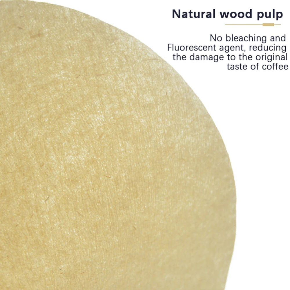 40/80 шт. V-образный фильтр для кофе Оригинальный Деревянный бумажный конус 1-2/2-4/4-6