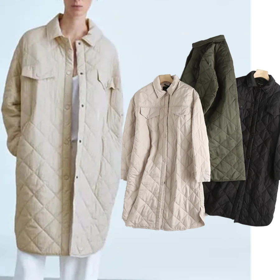 

Dave&Di Coat Women 2021 England Style Fashion Simple Oversize Boyfriend Trench Coat Women Winter Solid Pockets Long Plus Size
