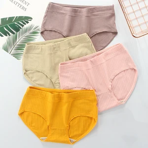 3Pcs Women Panties Cotton Underwear Girls Breathable Seamless Mid Waist Briefs Lingerie Intimates XL 3Pcs Women Panties Cotton Underwear Girls Breathable Seamless Mid Waist Briefs Lingerie Intimates XL