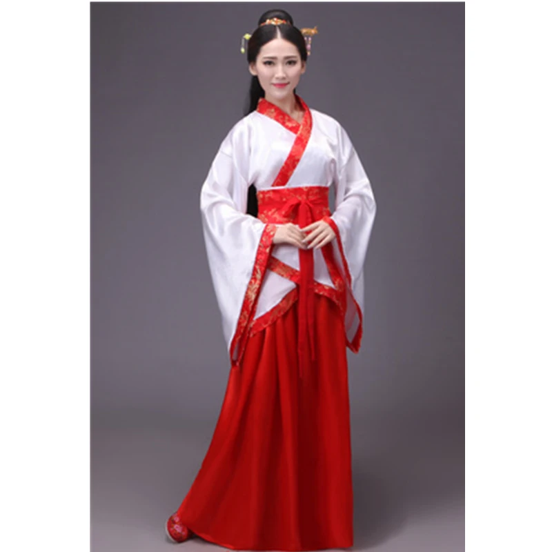 Color10 Китайский традиционный новогодний женский костюм для выступлений Hanfu, 14 цветов, Женский праздничный костюм в стиле Тан, платье Чонсам для девочек, ретро костюмы - Цвет: Color10