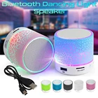 Bluetooth-динамик, миниатюрный беспроводной громкий динамик, светодиодная вспышка, TF-карта, USB-сабвуфер, портативная музыкальная mp3-колонка для ПК