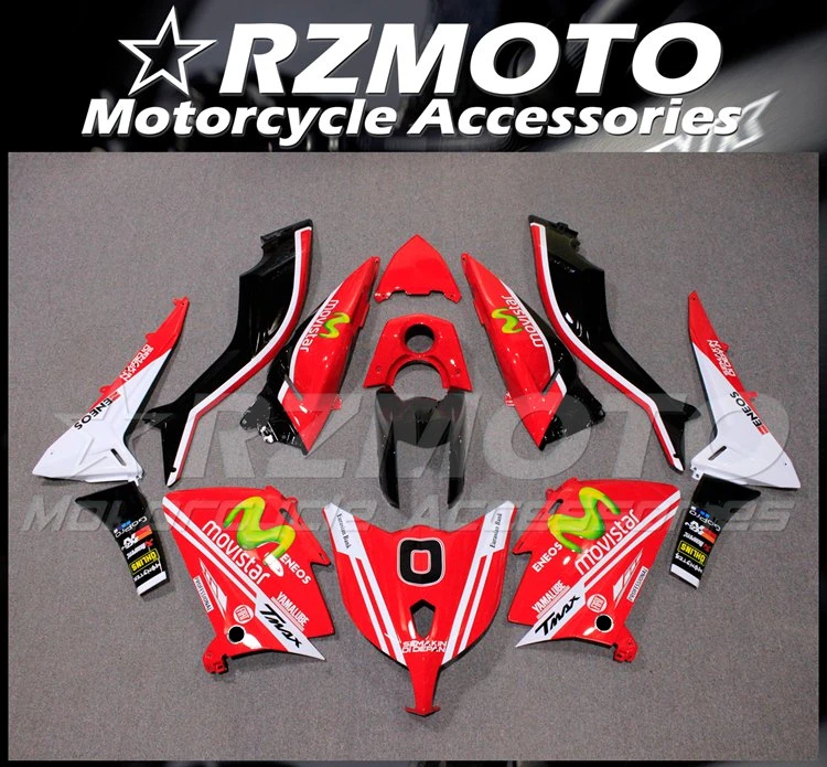 

New ABS Motorcycle Fairings Kit for YAMAHA TMAX530 Tmax 530 2012 2013 2014 12 13 14 T-MAX tmax530 Custom Red Movistar
