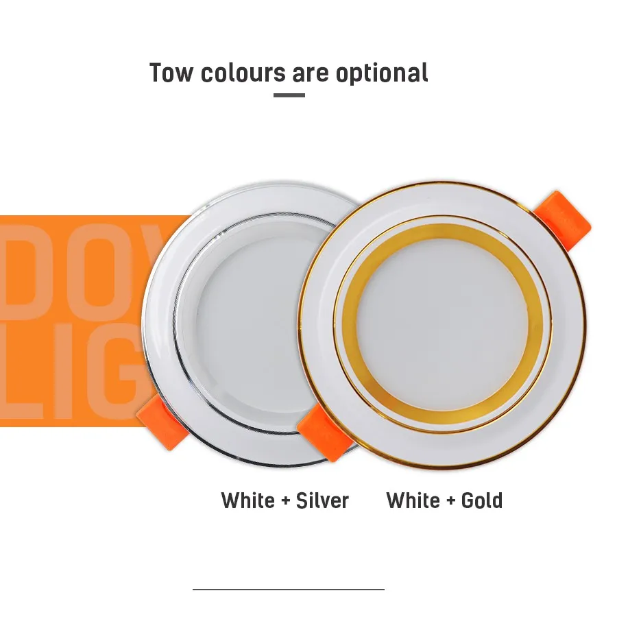 

Pocketman 12 Pcs LED Downlight 220V 9W Thin Ceilinglight 3 Colors LED Recessed Downlight LED Lamp Lighting With LED Driver