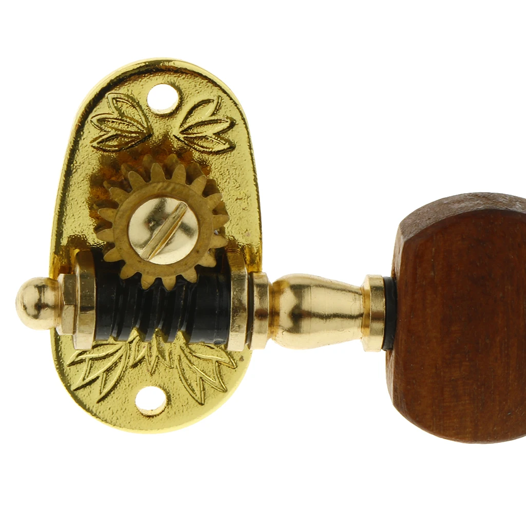 

Exquisite 4pcs Metal Ukulele String Tuning Pegs Keys 2R2L Rosewood Knob