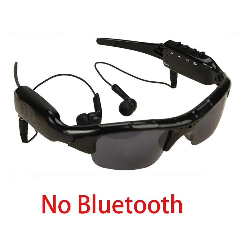 NO Bluetooth Умные очки музыкальный видеорегистратор DVR DV MP3 1080P Bluetooth соединение телефон солнцезащитные очки камера Поддержка TF карта для улицы - Цвет: NO Bluetooth