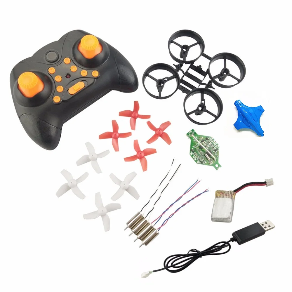 

DIY Min RC Drone Remote Control Helicopter Fit Eachine 010 Headless Quadcopter Propeller Motor BatteryReceiver Board Accessories