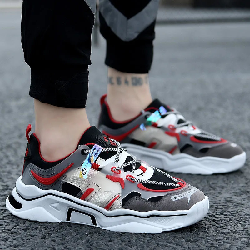 

2020 new four seasons old men's sports shoes casual breathable wear-resistant fashion student trendy shoes mens running shoes