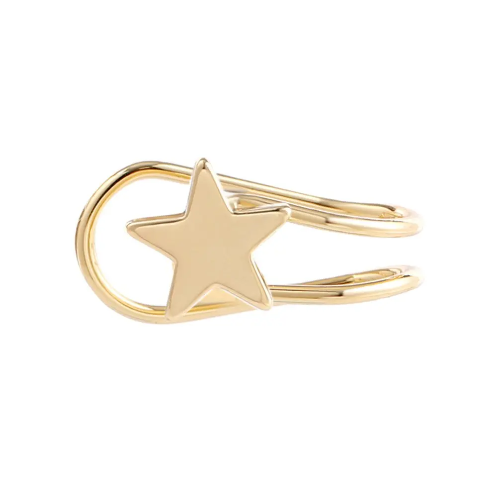 

Star Shape Ear Cuff Clip-On Earrings Stud Earrings Ear Cuffs Clip-On Earrings Girl s Jewelry For Women Gir ls